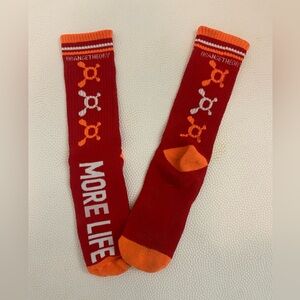 Orangetheory Vibrant Red and Orange Athletic Socks